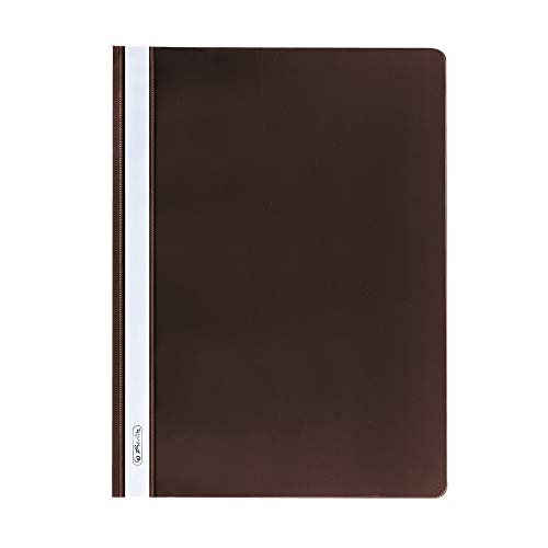 herlitz 10839710 Schnellhefter DIN A4 aus PP-Folie braun von Herlitz