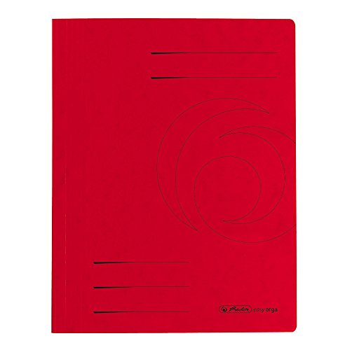 Herlitz Schnellhefter quality A4 Karton, gefaltet, rot, 25 Stück von Herlitz