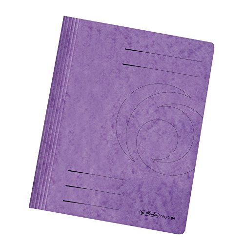 Herlitz Schnellhefter quality A4 Karton, gefaltet, violett, 25 Stück von Herlitz