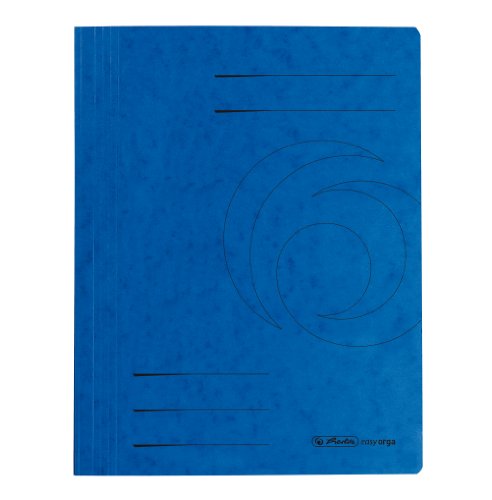 herlitz 11094703 Schnellhefter A4 "Quality", blau, kaufmännische- und Behördenheftung, 10 Stück von Herlitz