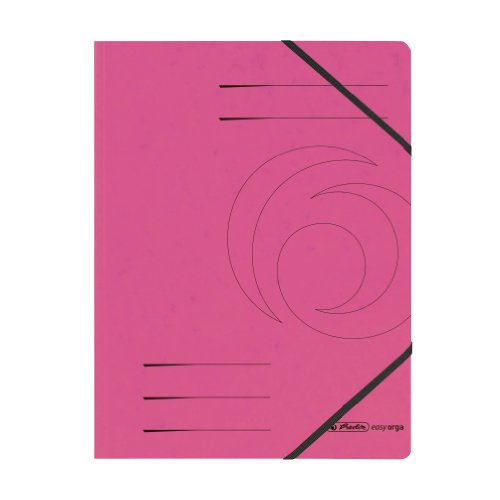 herlitz 11159654 Eckspanner A4 "Quality", fuchsia, 5 Stück von Herlitz