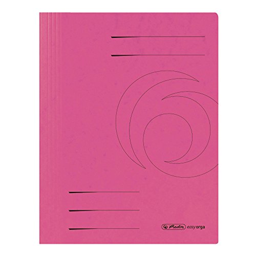 herlitz 11159910 Schnellhefter Quality, A4, fuchsia, kaufmännische- und Behördenheftung, 25 Stück von Herlitz