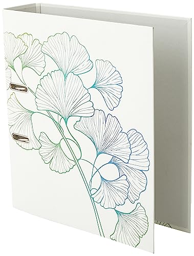 herlitz 50033409 Ordner maX.file, A4, 8cm, Motiv: GREENline Ginkgo, 1 Stück von Herlitz