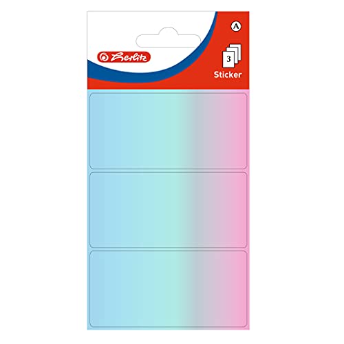 herlitz 50034420 Büroetiketten pastell, Größe: 36 x 82 mm, 10 x 18 Stück von Herlitz