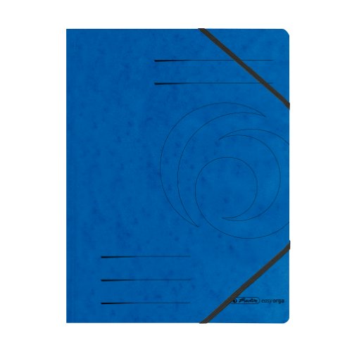 herlitz 11387180 Eckspanner A4 Quality, blau, 5 Stück von Herlitz