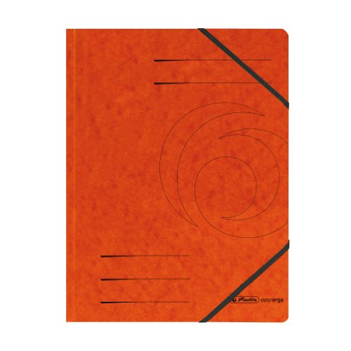 herlitz 972463 Eckspanner A4 Quality, orange, 5 Stück von Herlitz