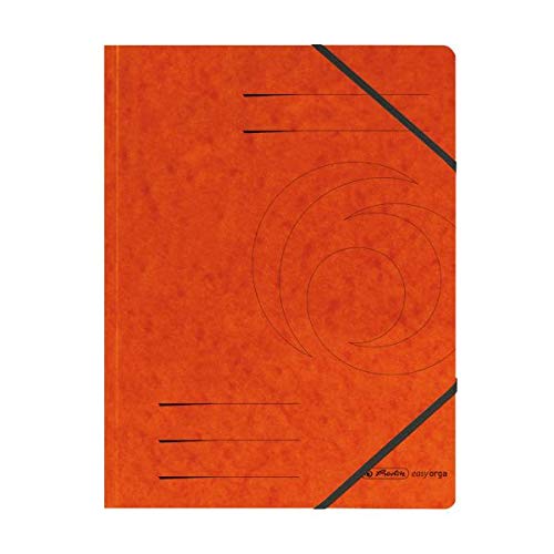 herlitz 972463 Eckspanner A4 Quality, orange, 5 Stück von Herlitz