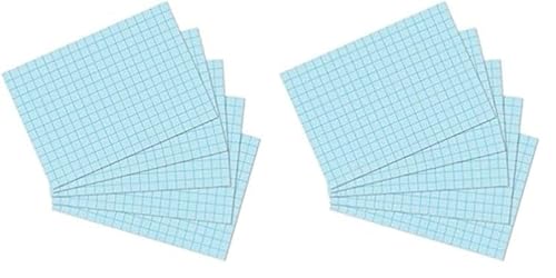 herlitz Karteikarte A7, kariert, blau, 100 Stück (Packung mit 2) von Herlitz