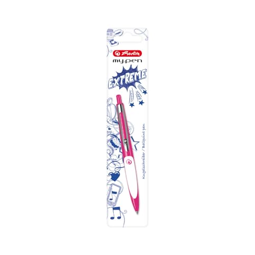 herlitz Kugelschreiber my.pen pink/weiß, 1 Stück von Herlitz