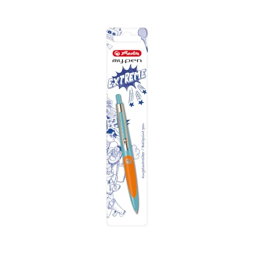 herlitz Kugelschreiber my.pen türkis/orange, 1 Stück von Herlitz