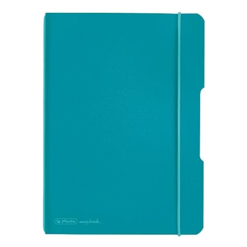 herlitz Notizheft flex, PP, A5, 40 Blatt kariert, caribbean turquoise von Herlitz