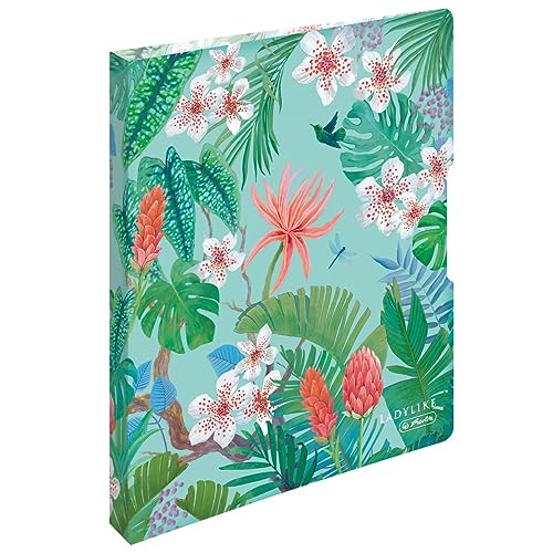 herlitz Ringbuch A4 aus PP, Motiv: Ladylike Jungle, 1 Stück von Herlitz