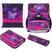 herlitz Schulranzen-Set Loop Plus Magic Unicorn Kunstfaser lila von Herlitz