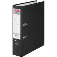 herlitz maX.file nature plus Ordner schwarz Karton 8,0 cm DIN A4 von Herlitz