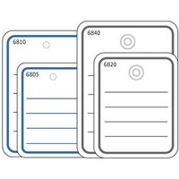 HERMA Hängeetiketten weiß 40,0 x 50,0 mm mit Öse, Faden und Splint, 1.000 St. von Herma