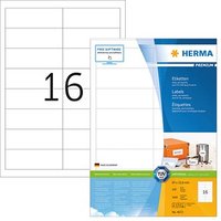 1.600 HERMA Etiketten 4672 weiß 97,0 x 33,8 mm von Herma