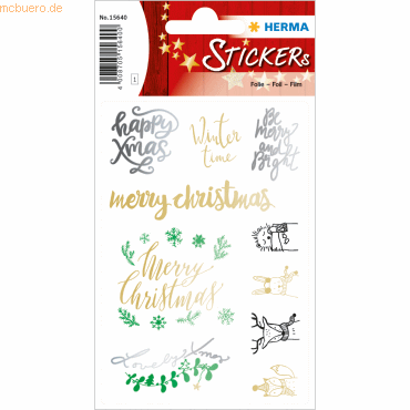 10 x HERMA Creative Sticker Lovely Xmas VE=10 Sticker von Herma