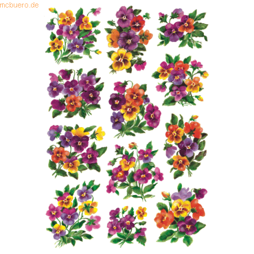 10 x HERMA Schmucketiketten Decor Veilchengestecke beglimmert VE=2 Bla 10 x HERMA Schmucketiketten Decor Veilchengestecke beglimmert VE=2 Bla von Herma