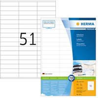 10.200 HERMA Etiketten 4611 weiß 70,0 x 16,9 mm von Herma