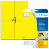 100 HERMA wetterfeste Folienetiketten 8032 gelb 105,0 x 148,0 mm von Herma