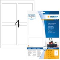 160 HERMA Flaschenetiketten 4603 weiß 90,0 x 120,0 mm von Herma