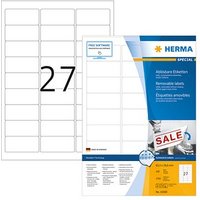 2.700 HERMA Etiketten 10300 weiß 63,5 x 29,6 mm von Herma