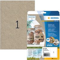 20 HERMA Etiketten braun 210,0 x 297,0 mm von Herma