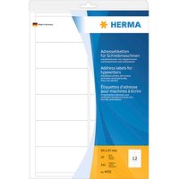 240 HERMA Adressetiketten 4432 weiß 94,0 x 47,0 mm von Herma