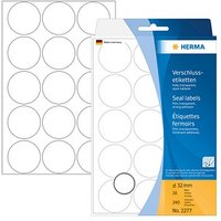 240 HERMA Folienetiketten 2277 transparent 32,0 x 32,0 mm von Herma