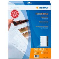 25 HERMA Fotosichthüllen Fotophan 10x4 Filmstreifen glasklar glatt von Herma