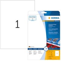 25 HERMA wetterfeste Folienetiketten 4698 weiß 210,0 x 297,0 mm von Herma