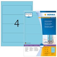 400 HERMA Ordneretiketten 4298 blau von Herma