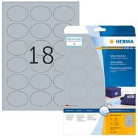 450 HERMA Folienetiketten 4116 silber 58,4 x 42,3 mm von Herma