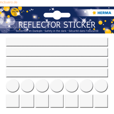 5 x HERMA Reflektorsticker Neutral von Herma