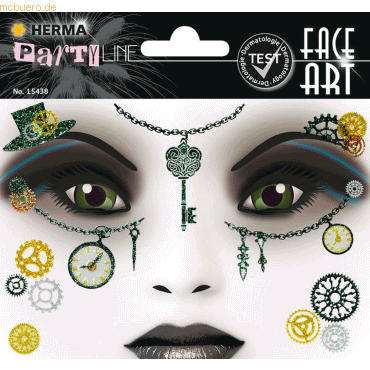 Herma Sticker Face Art Steampunk Amelia von Herma