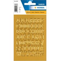 HERMA Klebebuchstaben 4183 Buchstaben A-Z, gold 10,0 mm, 56 Etiketten von Herma