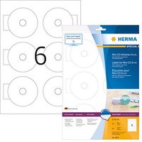 60 HERMA CD-Etiketten 8619 weiß von Herma