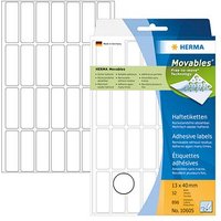 896 HERMA Movables Etiketten 10605 weiß 13,0 x 40,0 mm von Herma