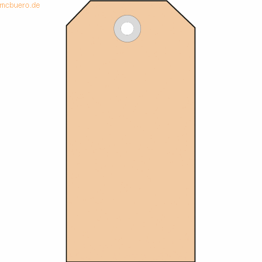 HERMA Anhängezettel 48x95mm mit Pappöse VE=1000 Stück von Herma