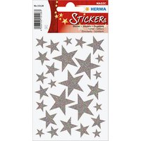 HERMA Aufkleber 15128 Sterne, silber, 10x 27 Etiketten von Herma