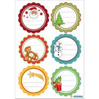 HERMA Aufkleber 15258 Geschenksticker Weihnachtsgrüße, 12 Etiketten von Herma