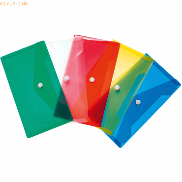 HERMA Brieftaschen DIN lang PP Standardfarben sortiert VE=5 Stück HERMA Brieftaschen DIN lang PP Standardfarben sortiert VE=5 Stück von Herma