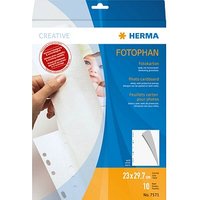 HERMA Fotokarton Fotoblätter weiß 250 g/qm 10 Blatt von Herma