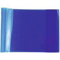 HERMA Heftumschlag PLUS quer transparent blau Kunststoff DIN A5 quer von Herma