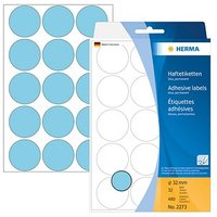 HERMA Klebepunkte 2273 blau Ø 32,0 mm von Herma