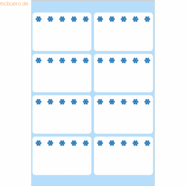 10 x HERMA Tiefkühletiketten 26x40mm weiß Eiskristalle VE=56 Stück von Herma