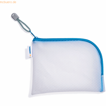 HERMA Universaltasche A6 19x14cm transparent/blau von Herma