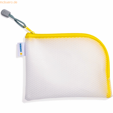 HERMA Universaltasche A6 19x14cm transparent/gelb von Herma