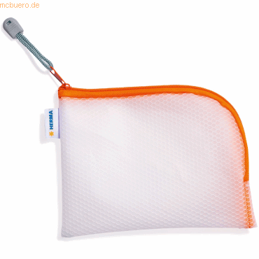 HERMA Universaltasche A6 19x14cm transparent/orange von Herma