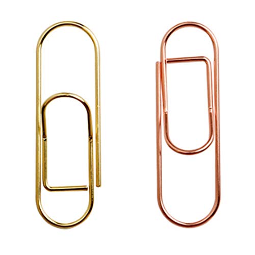 Hermosiey 20 StüCk Metal Simple Pen Clip 1,5 Mm GoldföRmige Stiftclip BüRoklammer von Hermosiey